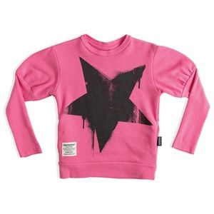 Nununu pink black sprayed star 14 girl